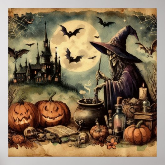 Old Halloween Art Poster (Vorne)