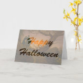 Old Halloween Karte (Gelbe Blume)