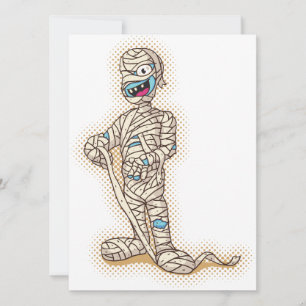 Old Halloween Mummy Karte