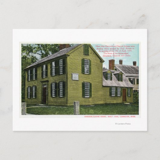 Old Hancock Clark House View # 2 Postkarte (Vorderseite)