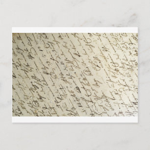 Old Handwriring Postkarte