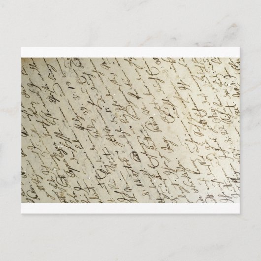 Old Handwriring Postkarte (Vorderseite)