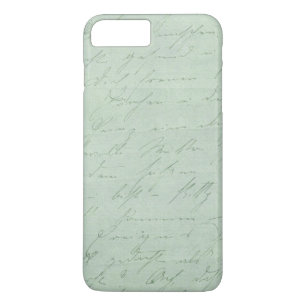 Old handwriting love letters faded antike script Case-Mate iPhone hülle