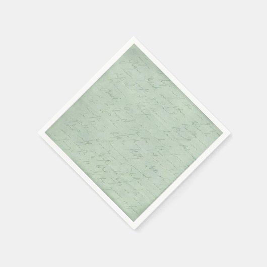 Old handwriting love letters faded antike script serviette (Ecke)