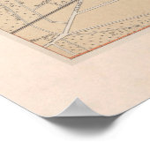 Old Hanover Germany Map (1887) Vintage Hannover Poster (Ecke)