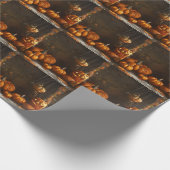 Old Happy Halloween Zuhause Collection Geschenkpapier (Ecke)