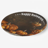 Old Happy Halloween Zuhause Collection Pappteller (Schrägansicht)