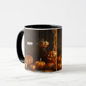 Old Happy Halloween Zuhause Collection Tasse (Vorderseite Links)