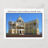 Old Harrison Landkreis Courthouse, Marshall, Texas Postkarte (Vorderseite)