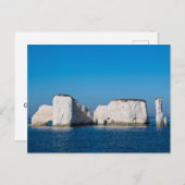 Old Harry Rocks Dorset Postkarte (Vorne/Hinten)