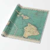 Old Hawaii Map (1924) Wrapping Paper Geschenkpapier (Ungerollt)
