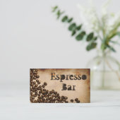 Old Hessian Espresso Bar - Visitenkarte (Stehend Vorderseite)