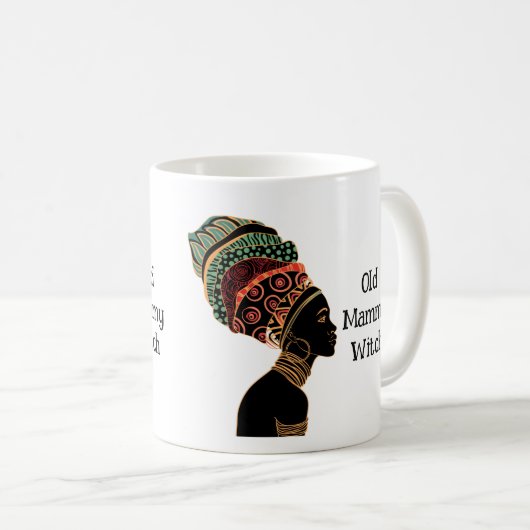 Old Hexenkaffee-Tasse Kaffeetasse (VorderseiteRechts)