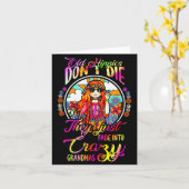 Old Hipes Don't Die They Just Fade Into Crazy Gran Karte (Gelbe Blume)