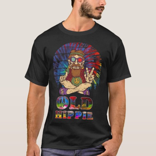 Old Hippie FRIEDLICH EASY GEFÜHL T-Shirt (Vorderseite)