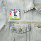 Old Hippie Gefärbte Krawatte Class Wiedersehen Namensschild (Beispiel)