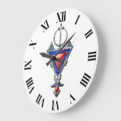 Old Historical während Berber Jewelry Triviale Große Wanduhr (Winkel)