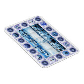 Old Holland Delft Blue Delsoftware Style Tile Mura Magnet (Rechte Seite)