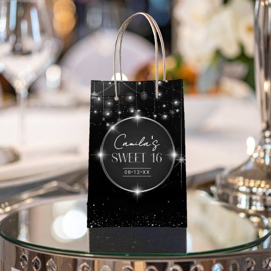 Old Hollywood B & W Sweet 16 ID1108 Kleine Geschen Geschenktüte