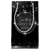 Old Hollywood B & W Sweet 16 ID1108 Kleine Geschen Geschenktüte (Vorderseite)