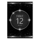 Old Hollywood B & W Sweet 16 ID1108 Tischnummer (Vorderseite)