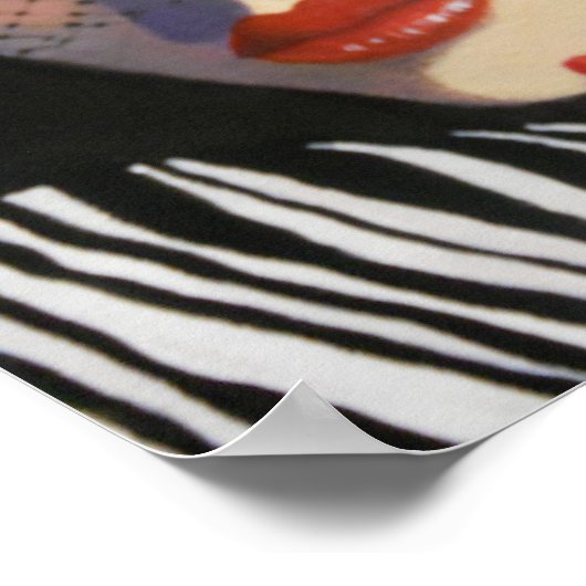 Old Hollywood Beauty Poster (Ecke)