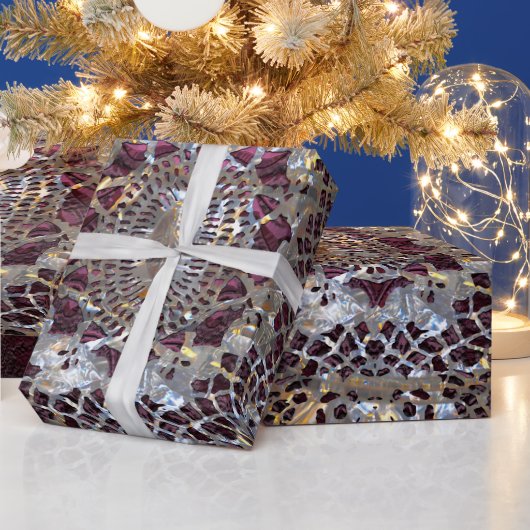 Old Hollywood Chic Elegant Amythesa Wrapping Paper Geschenkpapier (Feiertage)