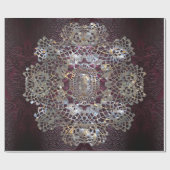 Old Hollywood Chic Elegant Amythesa Wrapping Paper Geschenkpapier (Flach)