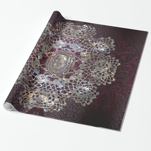 Old Hollywood Chic Elegant Amythesa Wrapping Paper Geschenkpapier (Ungerollt)