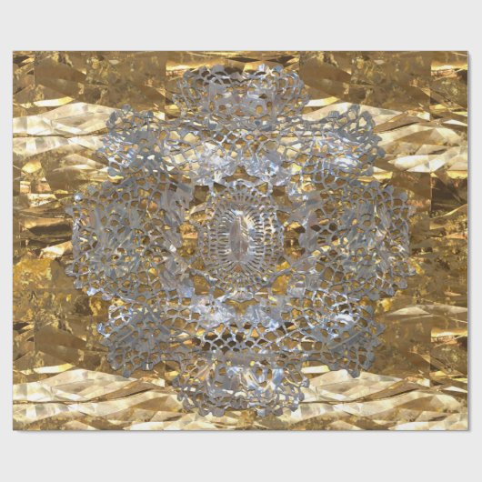 Old Hollywood Chic Elegant Geschenkpapier (Flach)