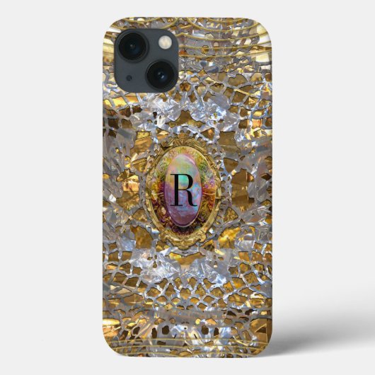 Old Hollywood Chic Elegant Monogram Case-Mate iPhone Hülle (Rückseite)