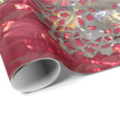 Old Hollywood Chic Elegante Holiday Wrapping Paper Geschenkpapier (Rolleneckpunkt)