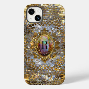 Old Hollywood Chic Elegantes Monogramm Case-Mate iPhone 14 Plus Hülle