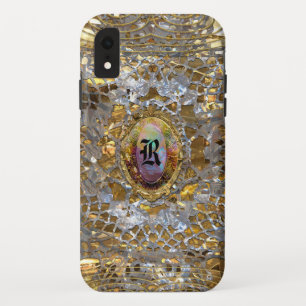 Old Hollywood Chic XR Robuster Eleganter Monogramm Case-Mate iPhone Hülle