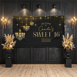 Old Hollywood Glam Chandelier Sweet 16 ID1108 Banner