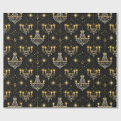 Old Hollywood Glam Chandeliers ID1108 Geschenkpapier (Flach)