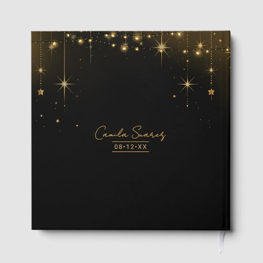 Old Hollywood Glam Chandeliers Sweet 16 ID1108 Gästebuch (Rückseite)