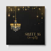 Old Hollywood Glam Chandeliers Sweet 16 ID1108 Gästebuch (Vorderseite)