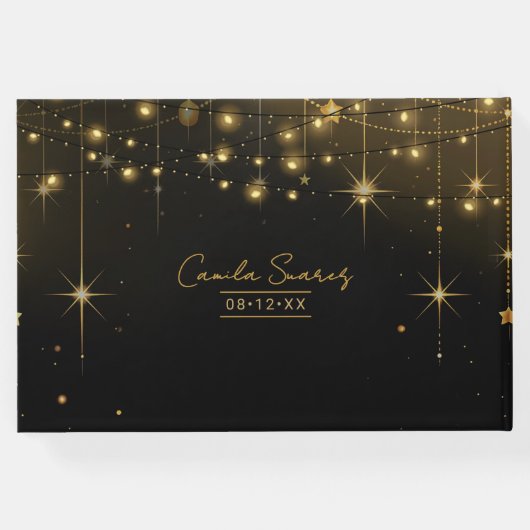 Old Hollywood Glam Chandeliers Sweet 16 ID1108 Gästebuch (Rückseite)