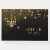 Old Hollywood Glam Chandeliers Sweet 16 ID1108 Gästebuch (Vorderseite)