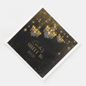 Old Hollywood Glam Chandeliers Sweet 16 ID1108 Serviette (Ecke)
