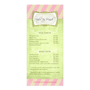 Old Hollywood Rack Cards Werbekarte