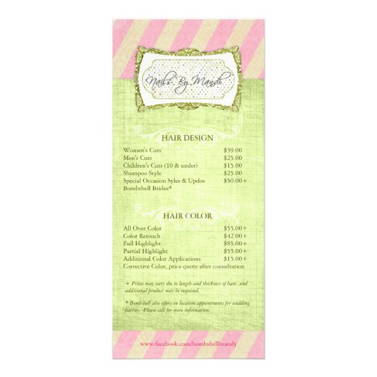 Old Hollywood Rack Cards Werbekarte (Vorne)