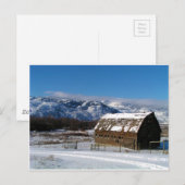 Old Homestead Barn Postkarte (Vorne/Hinten)