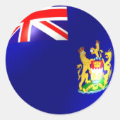 Old Hong Kong Flag Runder Aufkleber (Vorderseite)