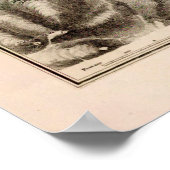 Old Hong Kong Harbor Map (1912) Poster (Ecke)