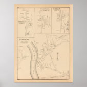 Old Hudson NH Map (1892) Poster (Vorne)