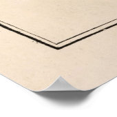 Old Inner Solar System Chart Map (1892) Poster (Ecke)