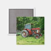 Old International Traktor Magnet (Vorderseite/Rückseite)