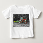 Old International Traktor Painterly Baby T-shirt (Vorderseite)